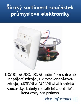 Široký sortiment součástek průmyslové elektroniky