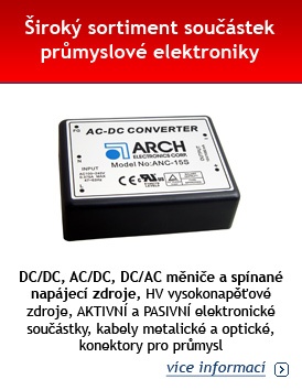 Široký sortiment součástek průmyslové elektroniky