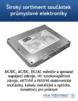 Široký sortiment součástek průmyslové elektroniky