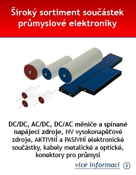 Široký sortiment součástek průmyslové elektroniky