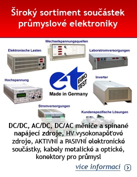 Široký sortiment součástek průmyslové elektroniky