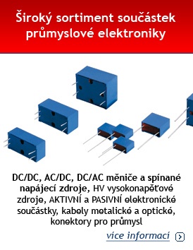 Široký sortiment součástek průmyslové elektroniky