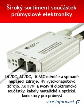 Široký sortiment součástek průmyslové elektroniky