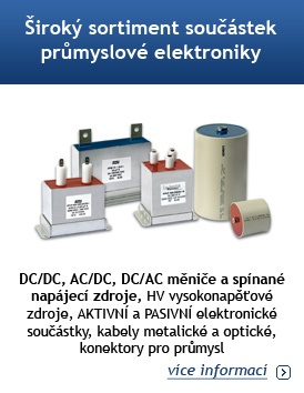 Široký sortiment součástek průmyslové elektroniky