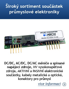 Široký sortiment součástek průmyslové elektroniky